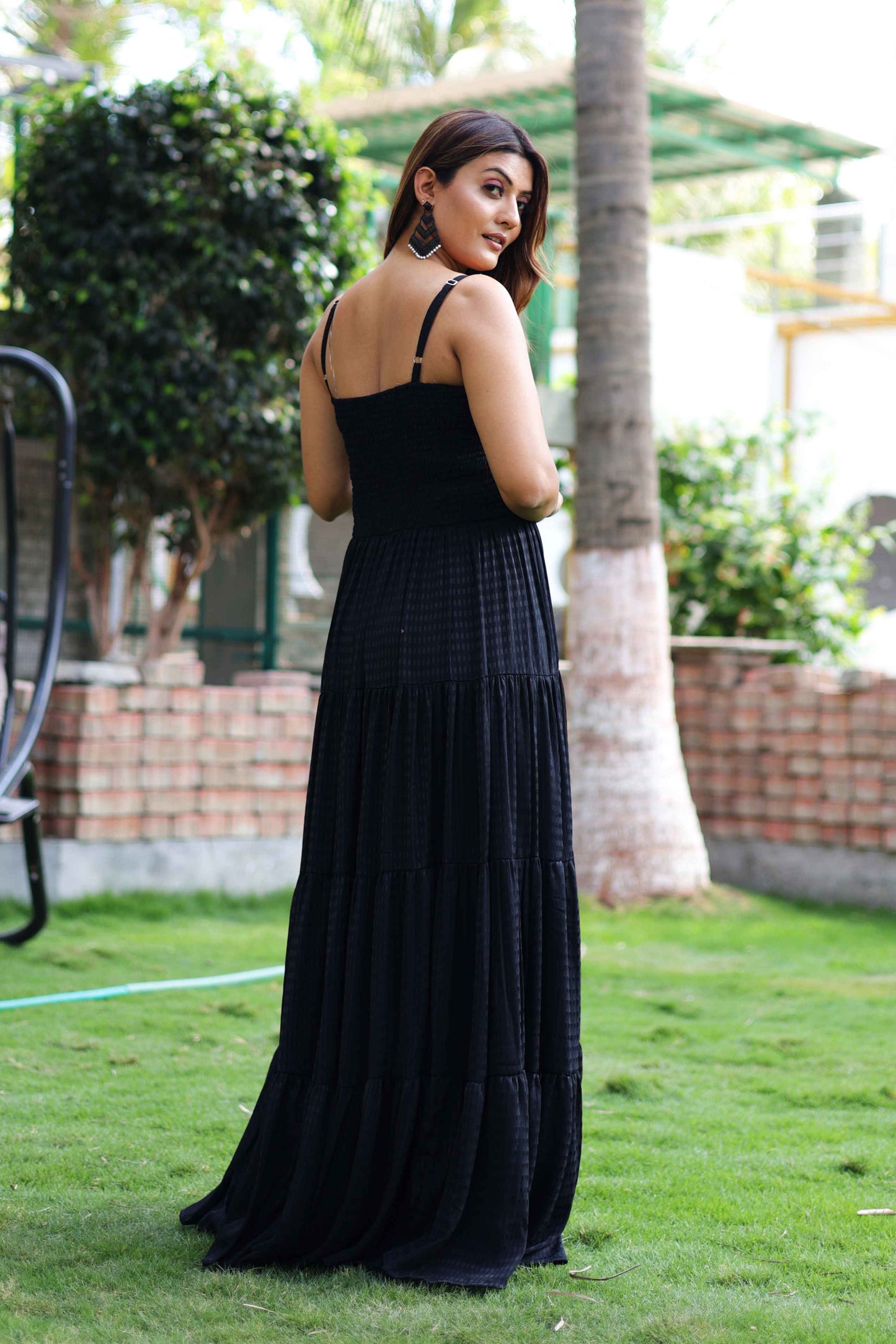Stunning Black Tiered Dress